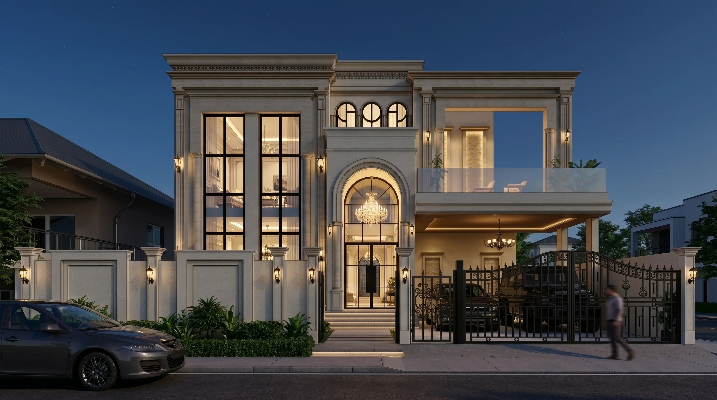 1 Kanal RESIDENTIAL (Plot M-619) night view