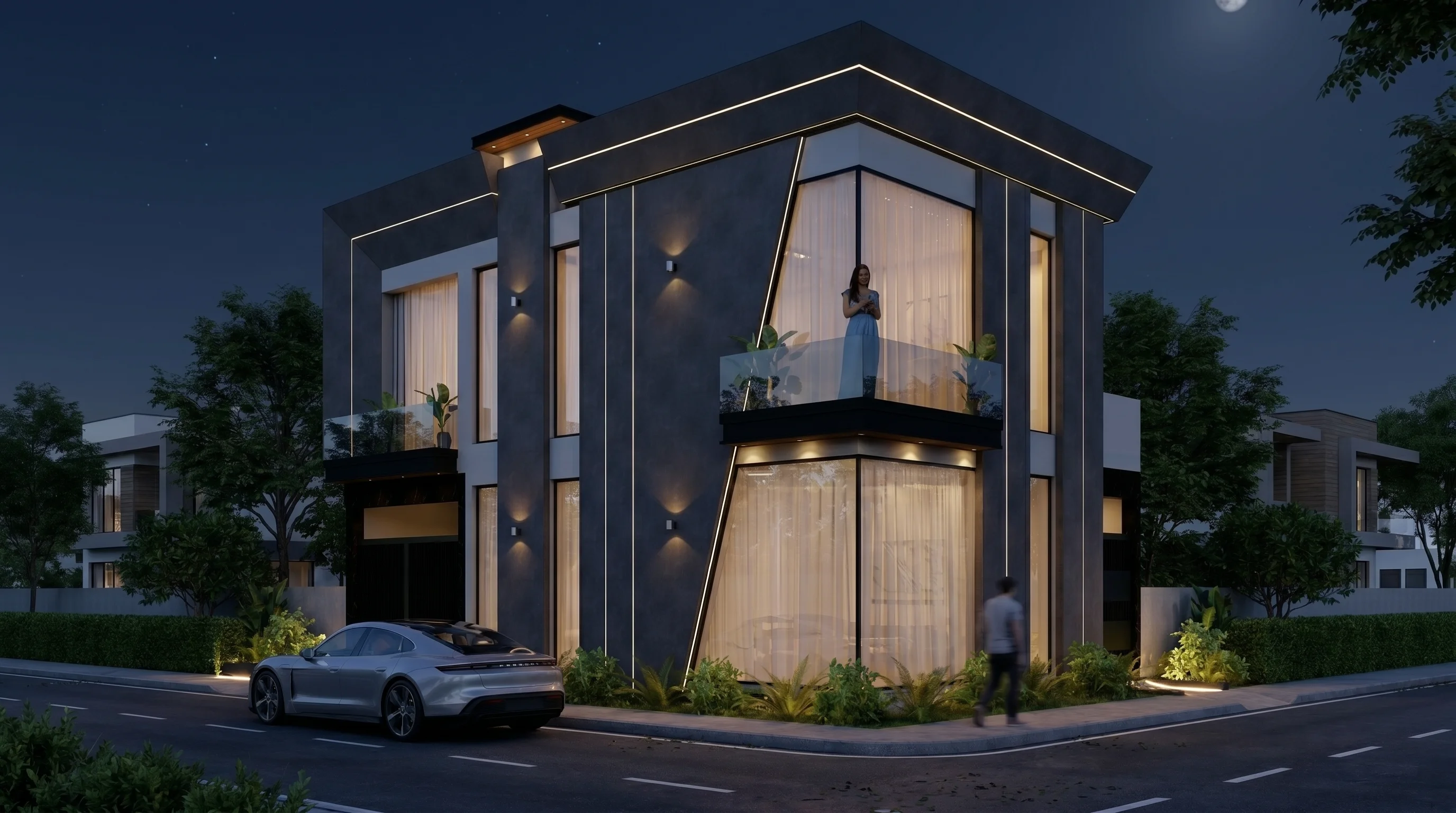 4 MARLA RESIDENTIAL night view