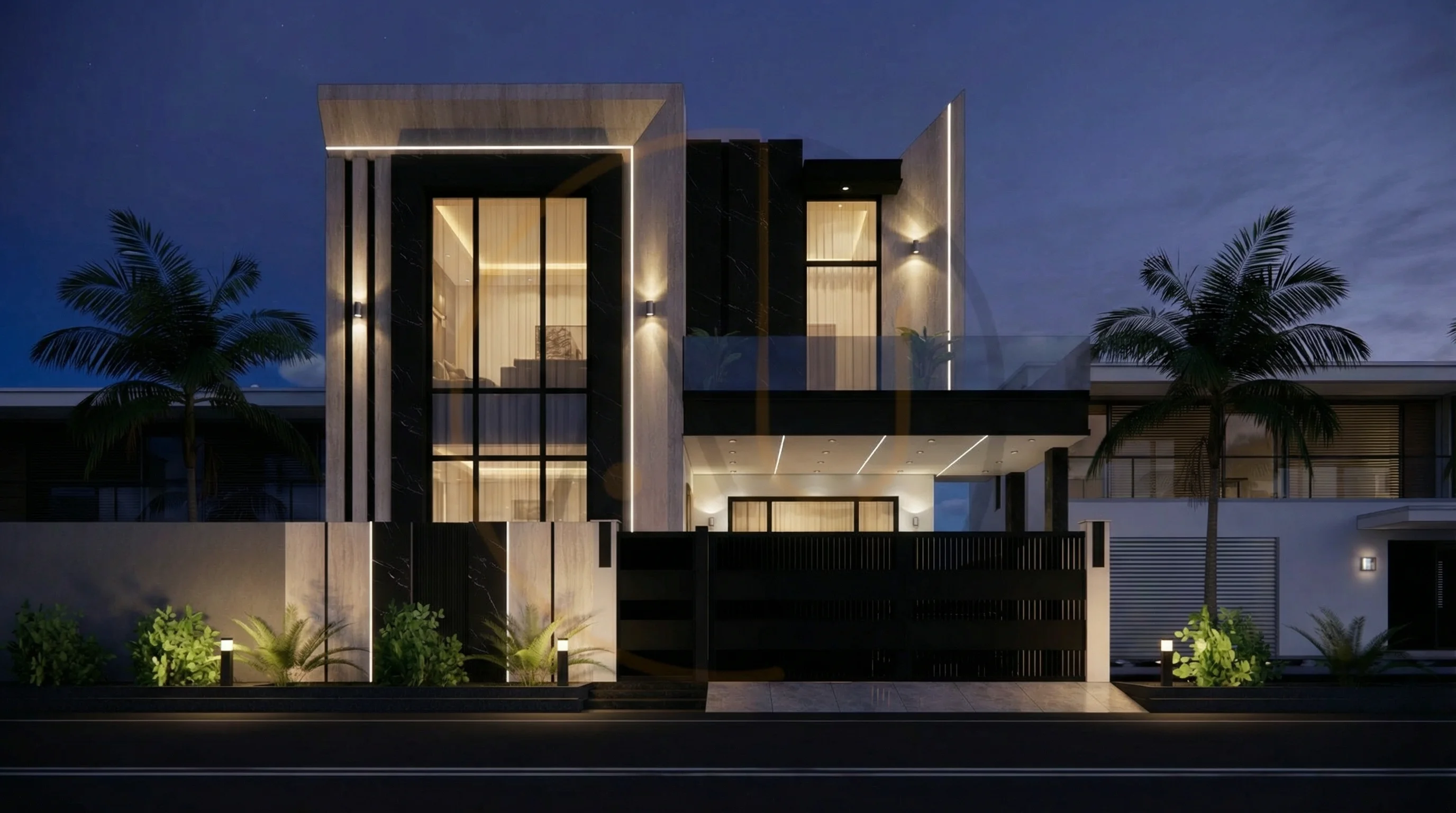10 MARLA RESIDENTIAL (Plot B1-3293) night view