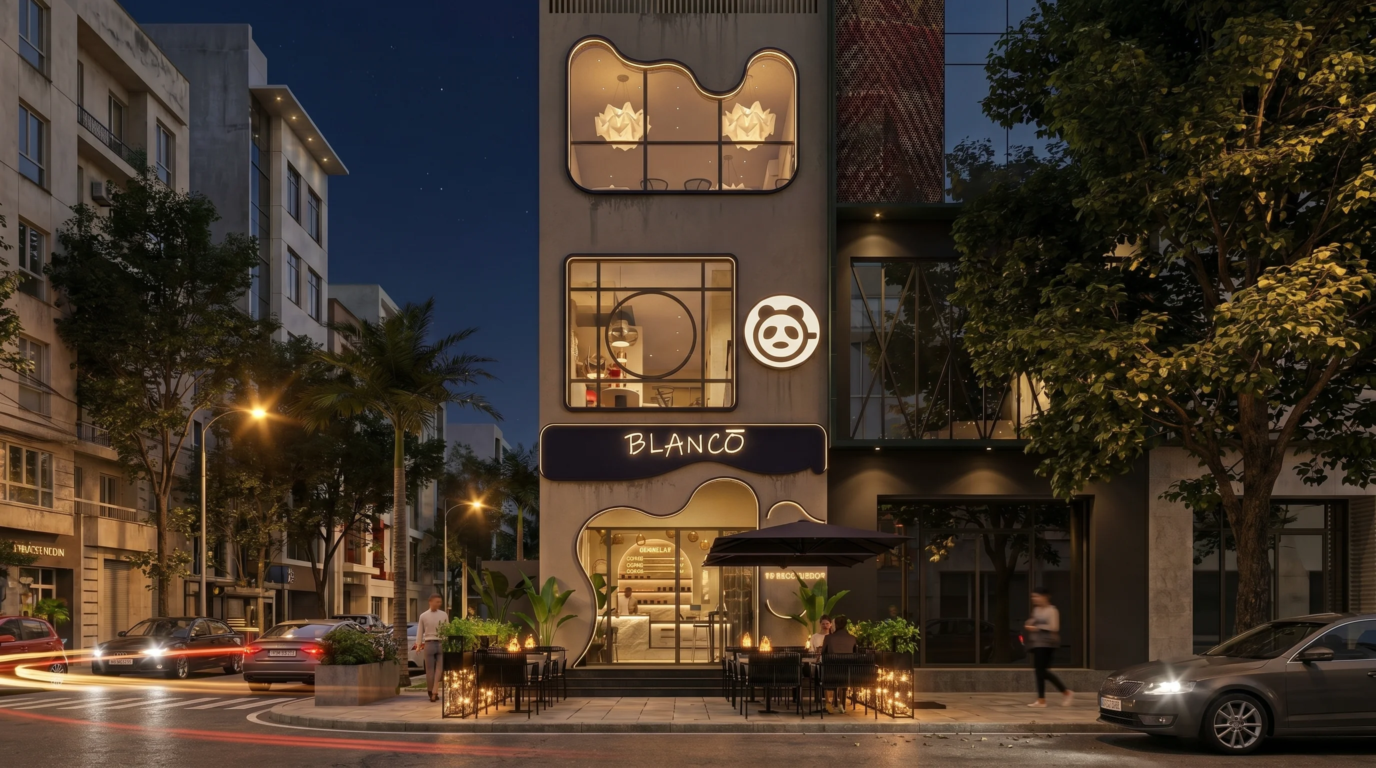 BLANCO CAFE night view