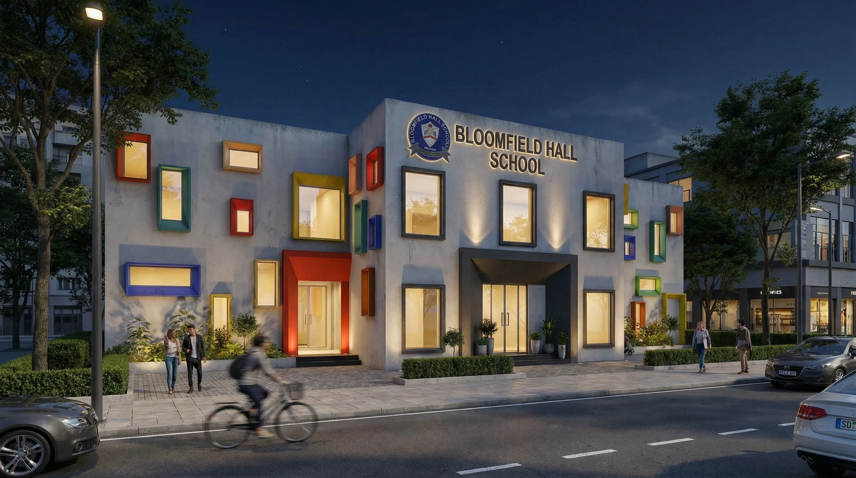 BLOOMFEILD SCHOOL night view
