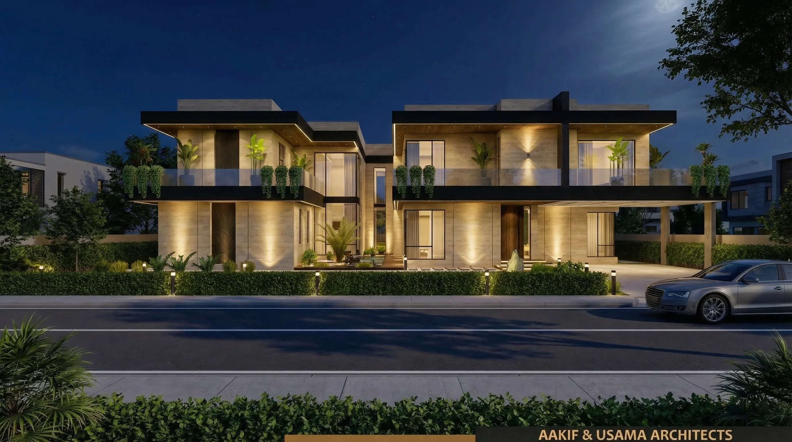 2 KANAL RESIDENTIAL (Plot I-1036) night view