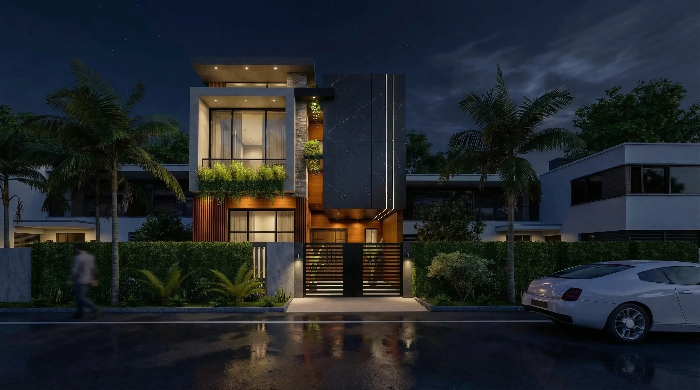 5 MARLA RESIDENTIAL (Plot F-72) night view