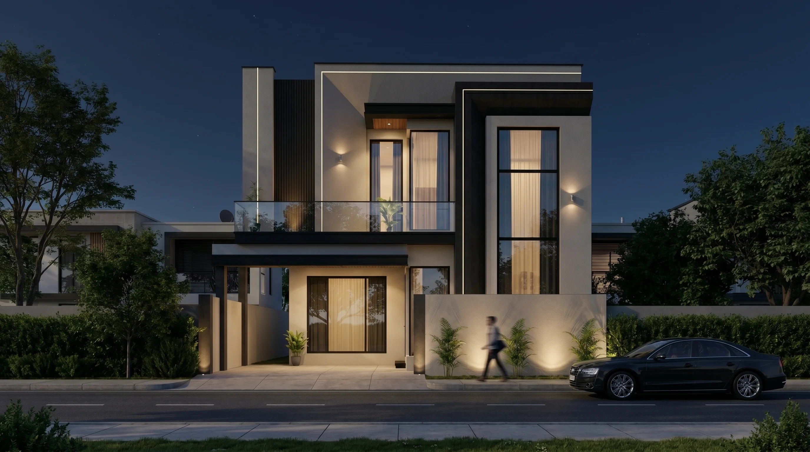 10 MARLA RESIDENTIAL (Plot B1-1149) night view