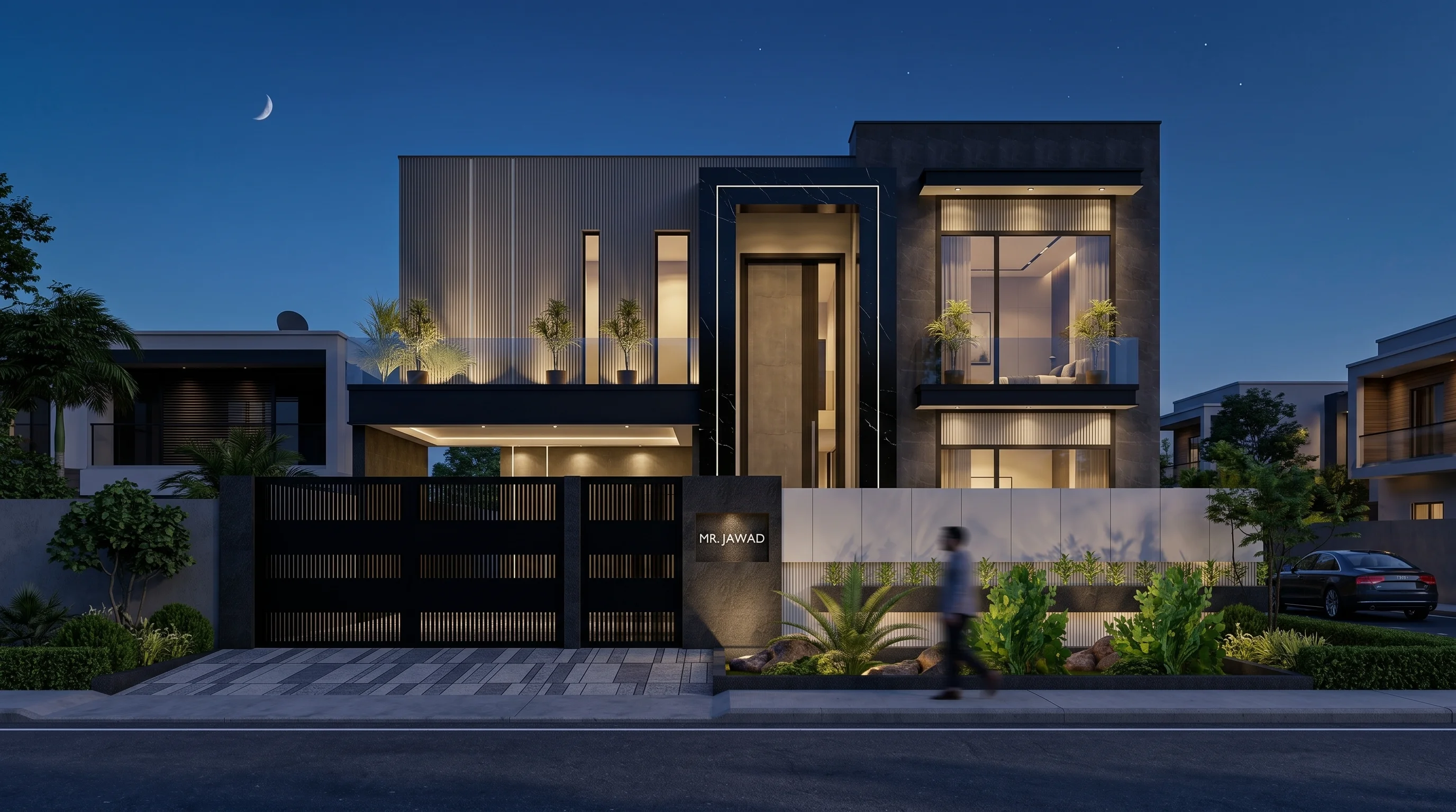 1 KANAL RESIDENTIAL (Plot N-759) AMBIENCE night view