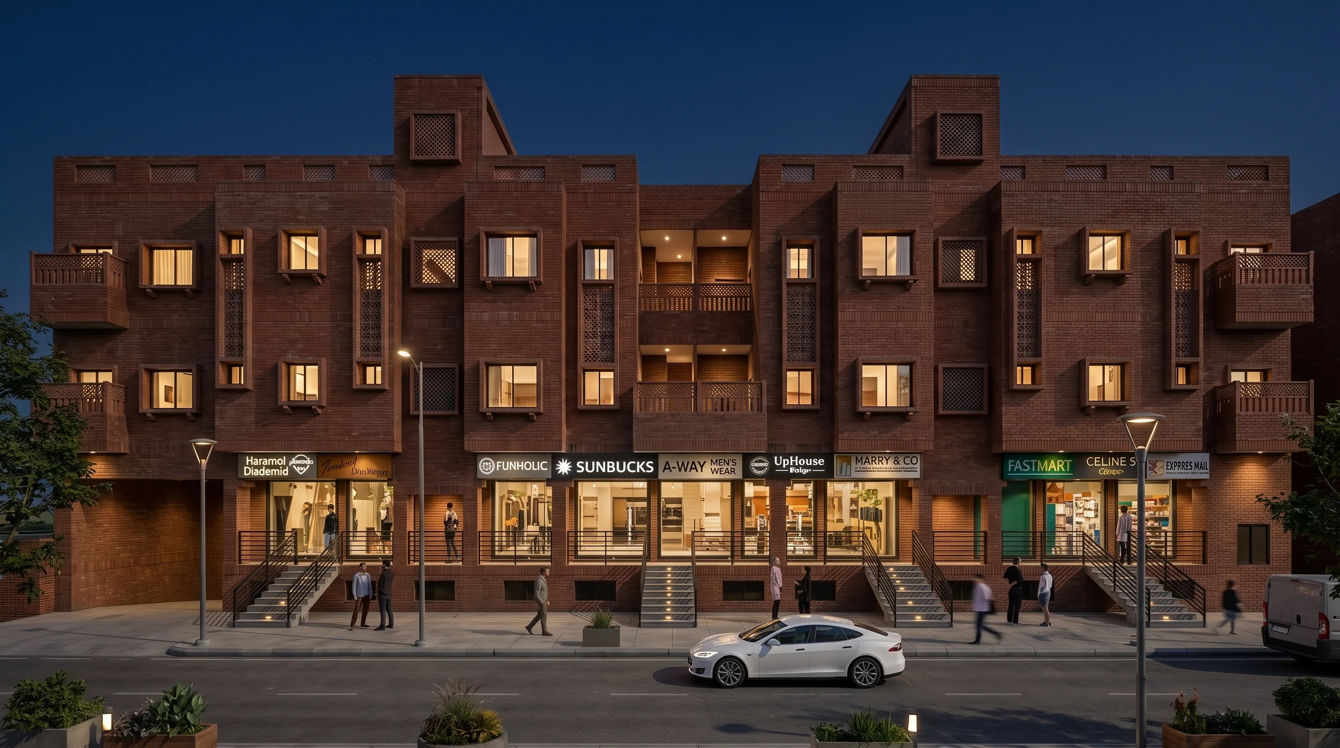 Khair Ul Madaris Appartments night view