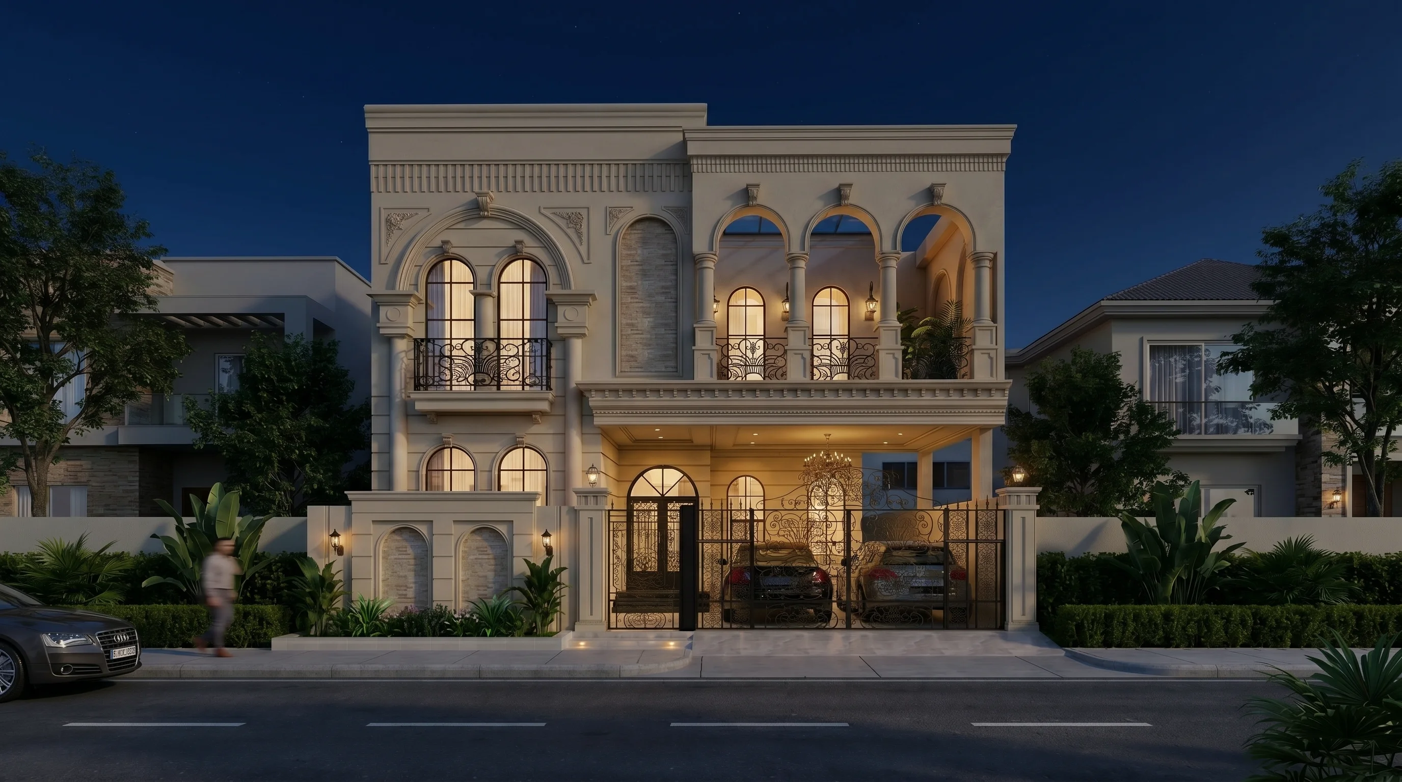 10 MARLA RESIDENTIAL (Plot B1-1588) night view