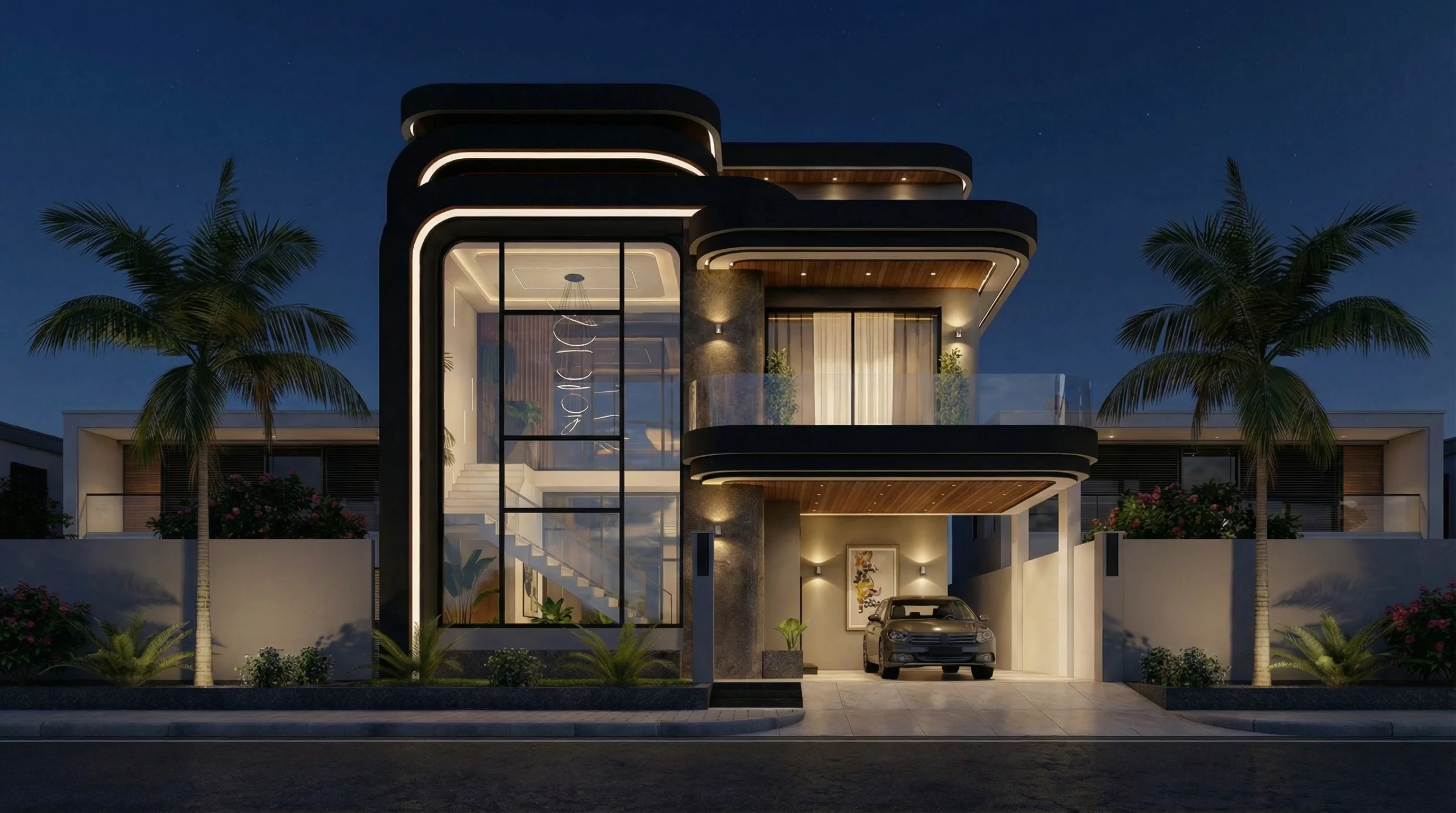 10 MARLA RESIDENTIAL (Plot B1-1132) night view
