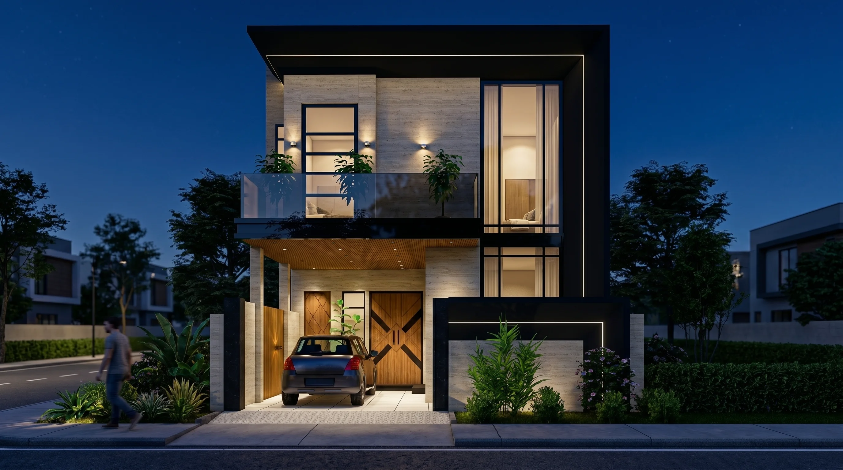 5 MARLA RESIDENTIAL EXTERIOR night view