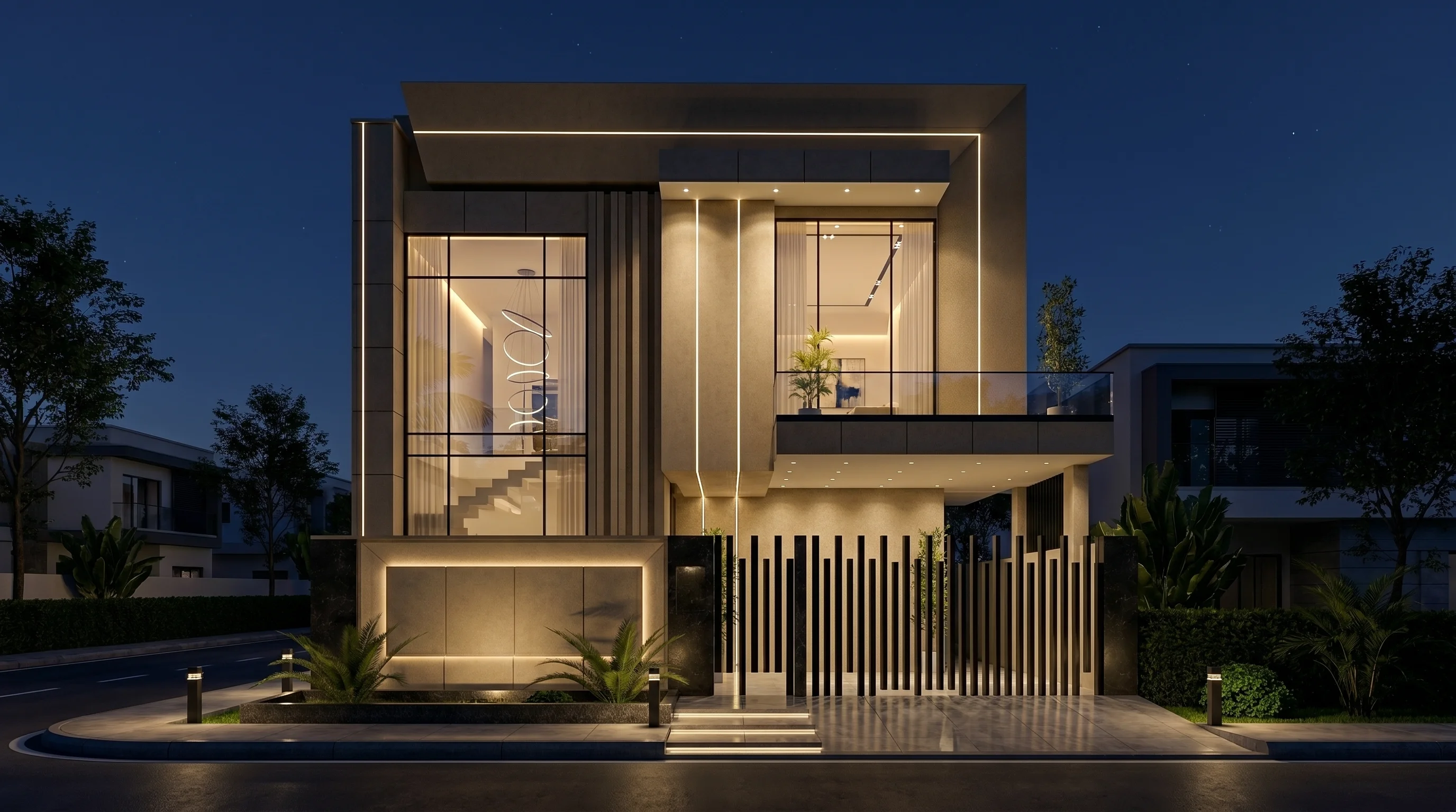 10 MARLA RESIDENTIAL (Plot B1-1388) night view