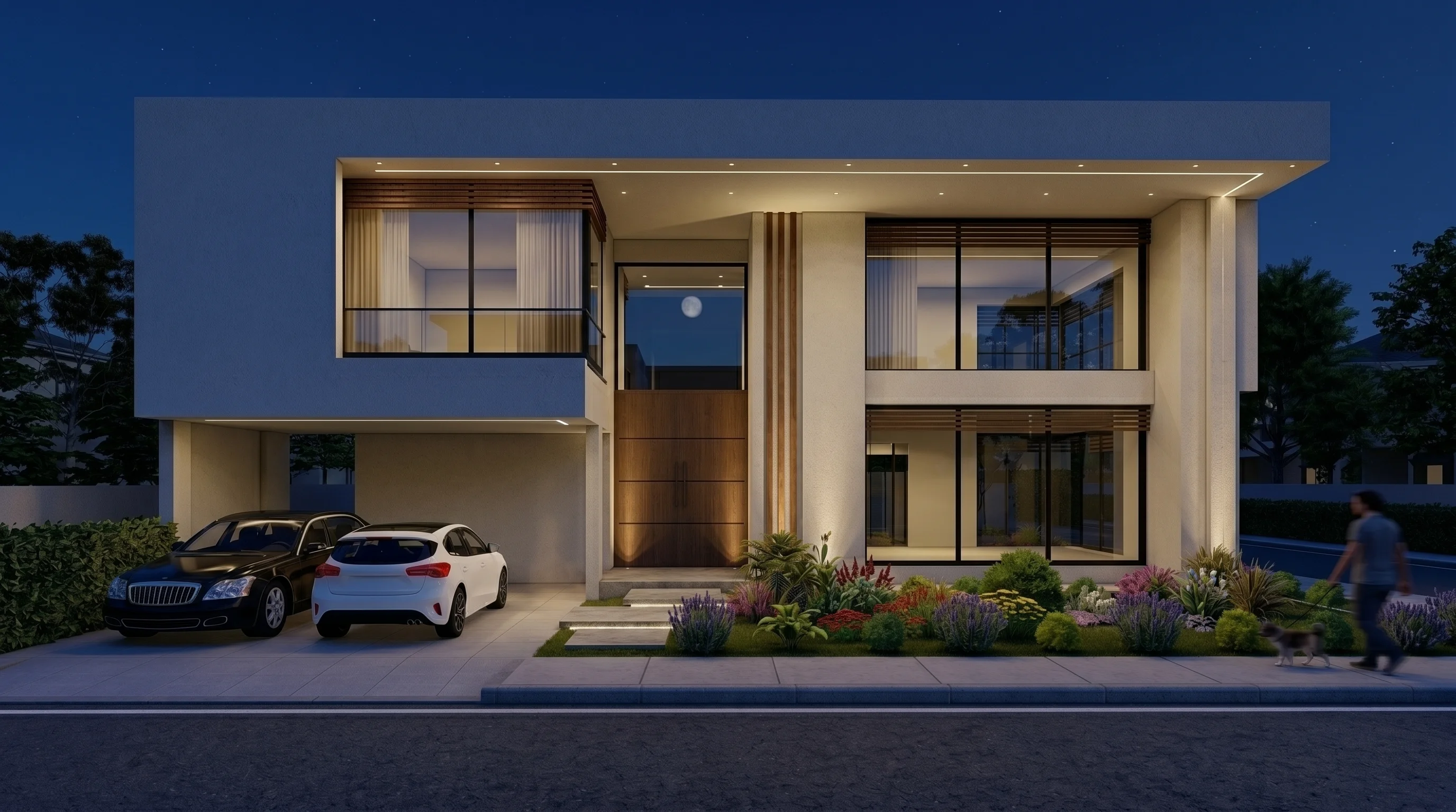 1.5 KANAL RESIDENTIAL (Plot C-12) night view