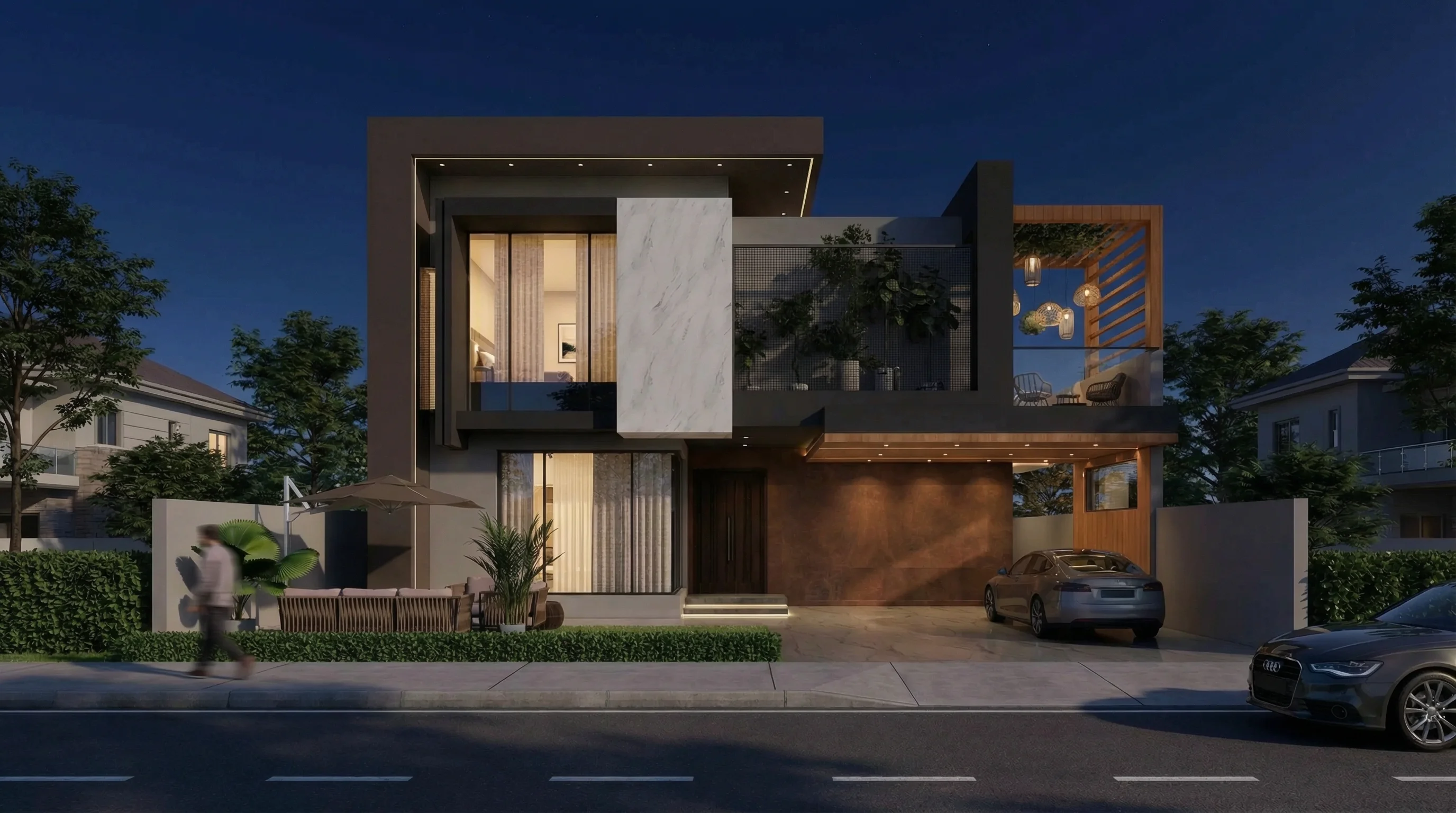 1 KANAL RESIDENTIAL (Plot I-773) night view